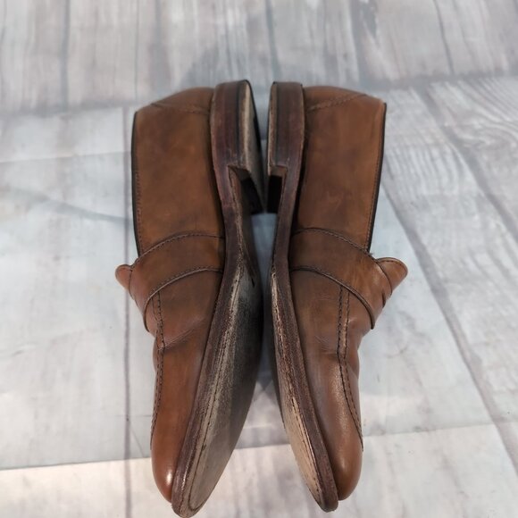 Allen Edmonds Westchester Penny Loafers Tan Leather Slip-On Dress Shoes Men 10.5 - Picture 4 of 10